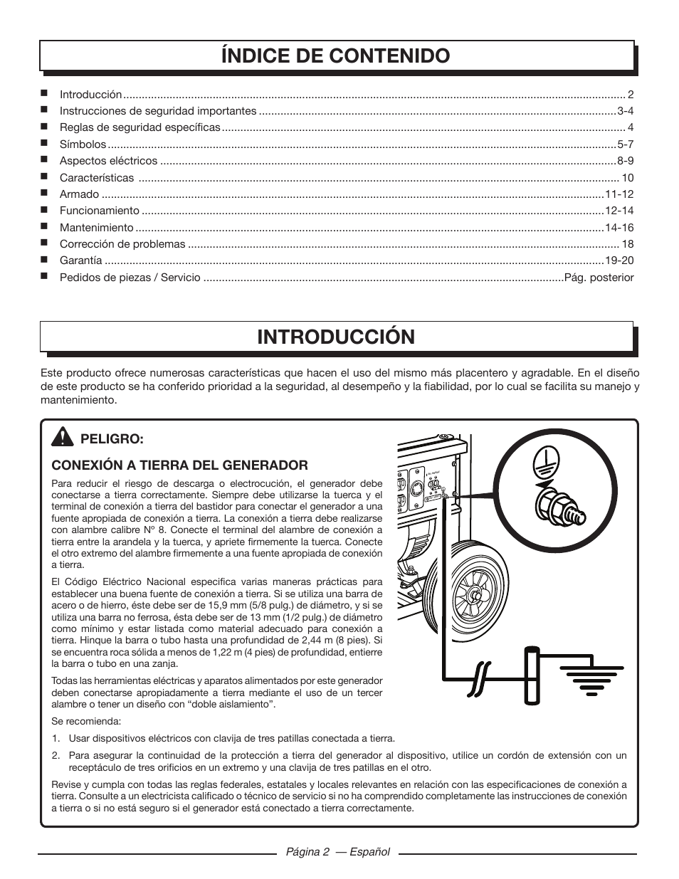 Homelite HG5000 User Manual | Page 42 / 60
