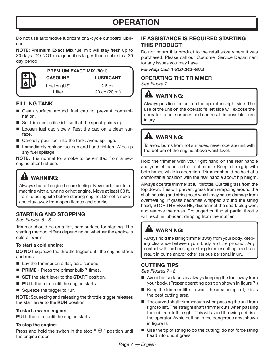 Operation | Homelite MIGHTYLITE 26SS User Manual | Page 11 / 44