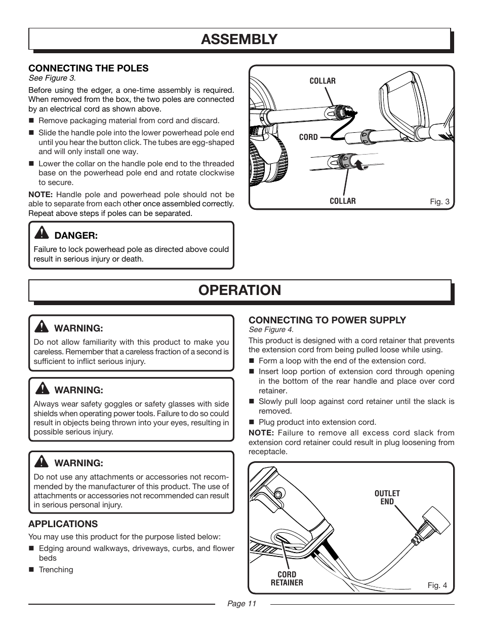 Assembly operation | Homelite UT45100 User Manual | Page 11 / 18