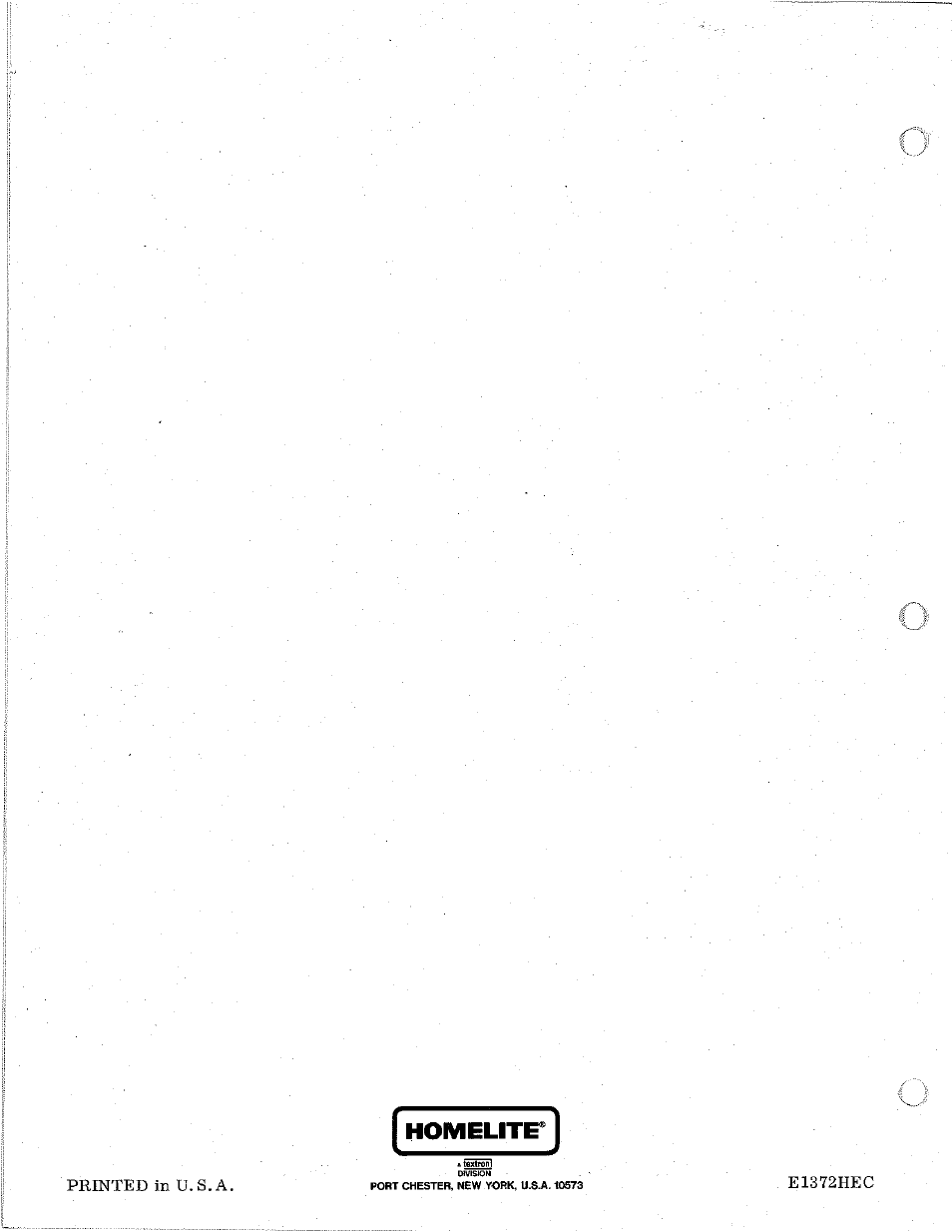Homelirr | Homelite R-8 User Manual | Page 12 / 12