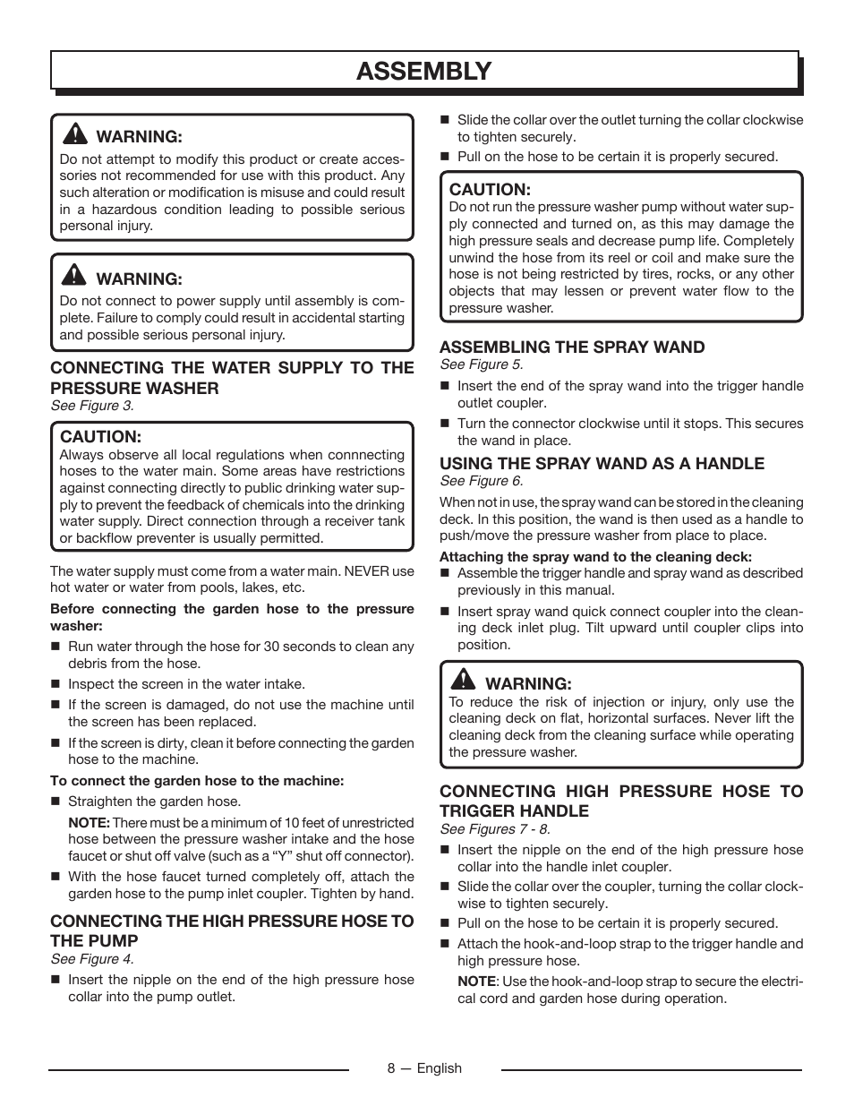 Assembly | Homelite UT80715 User Manual | Page 10 / 42