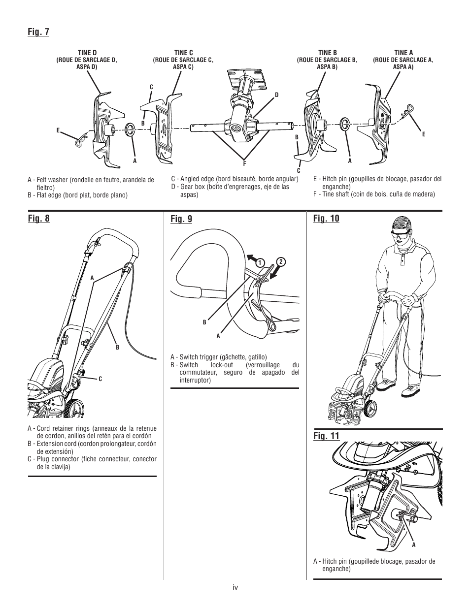 Fig. 10 fig. 7, Fig. 8 fig. 9, Fig. 11 | Homelite UT46510 User Manual | Page 4 / 40