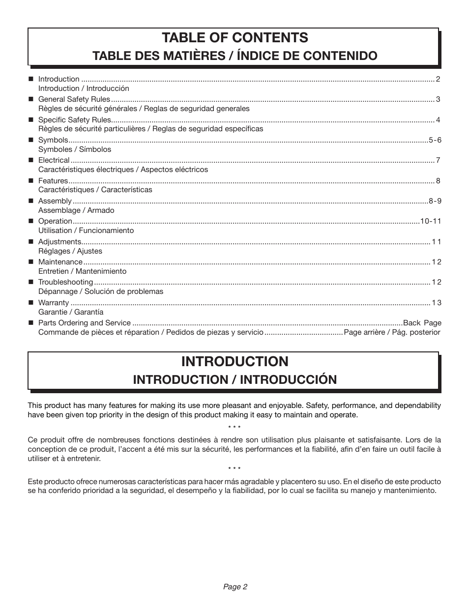 Homelite UT46510 User Manual | Page 6 / 40