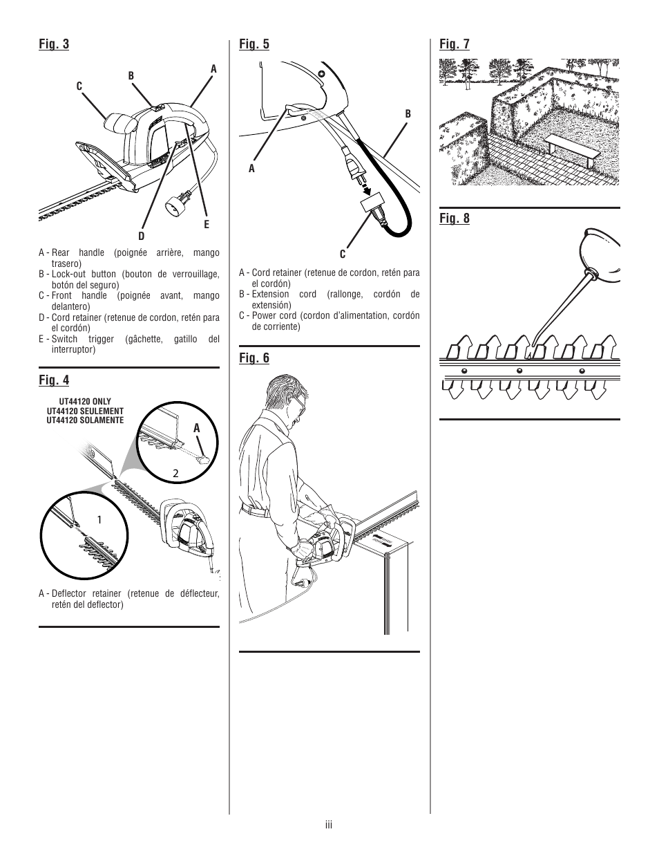 Homelite UT44120 User Manual | Page 3 / 38