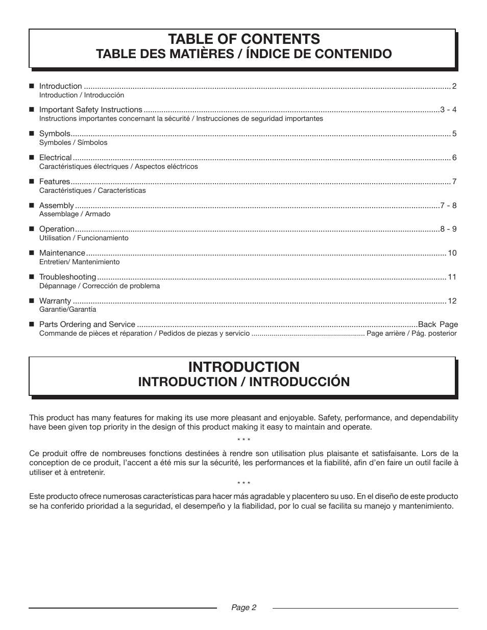 Homelite UT41112 User Manual | Page 4 / 38