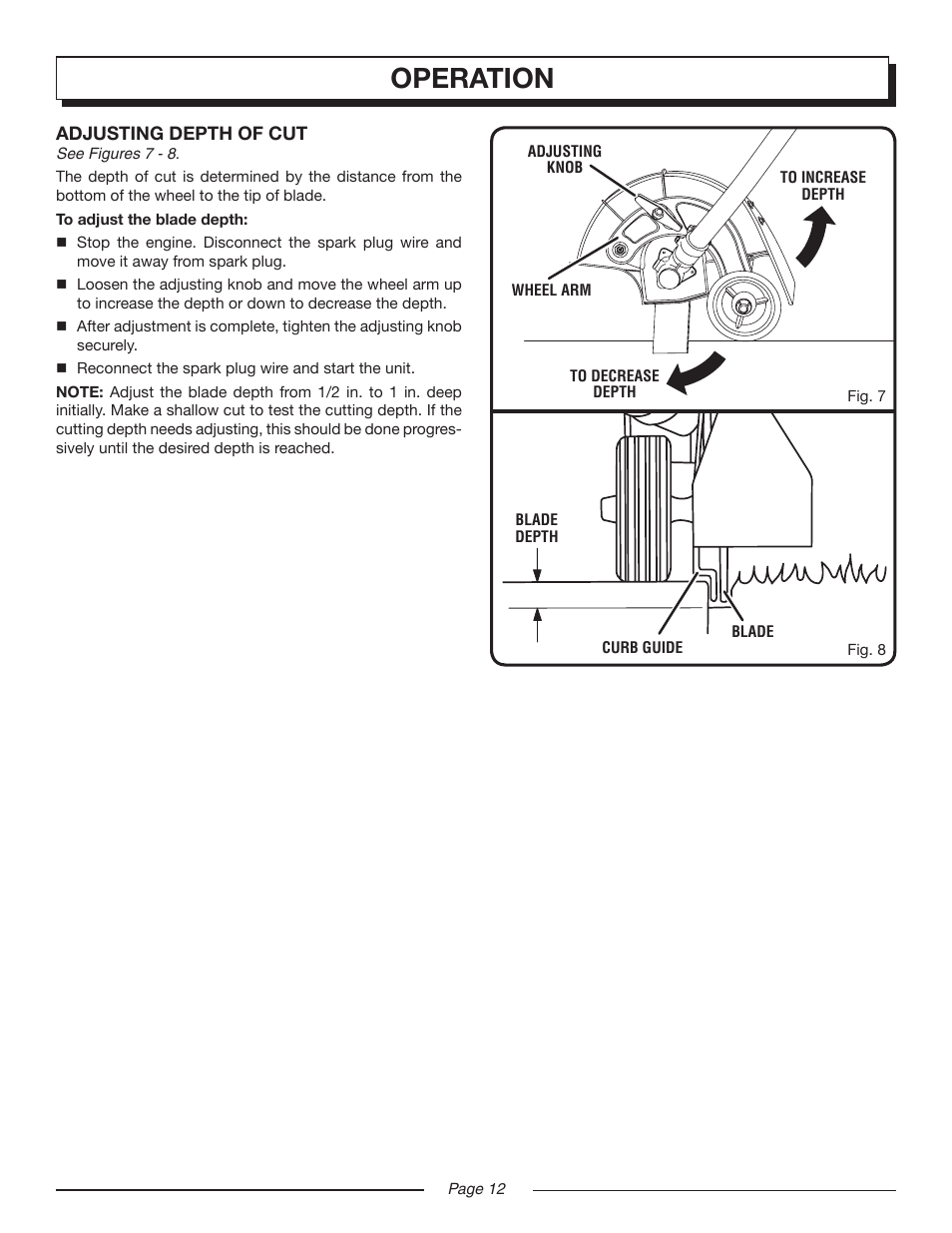 Operation | Homelite MIGHTYLITE UT50901 User Manual | Page 12 / 22