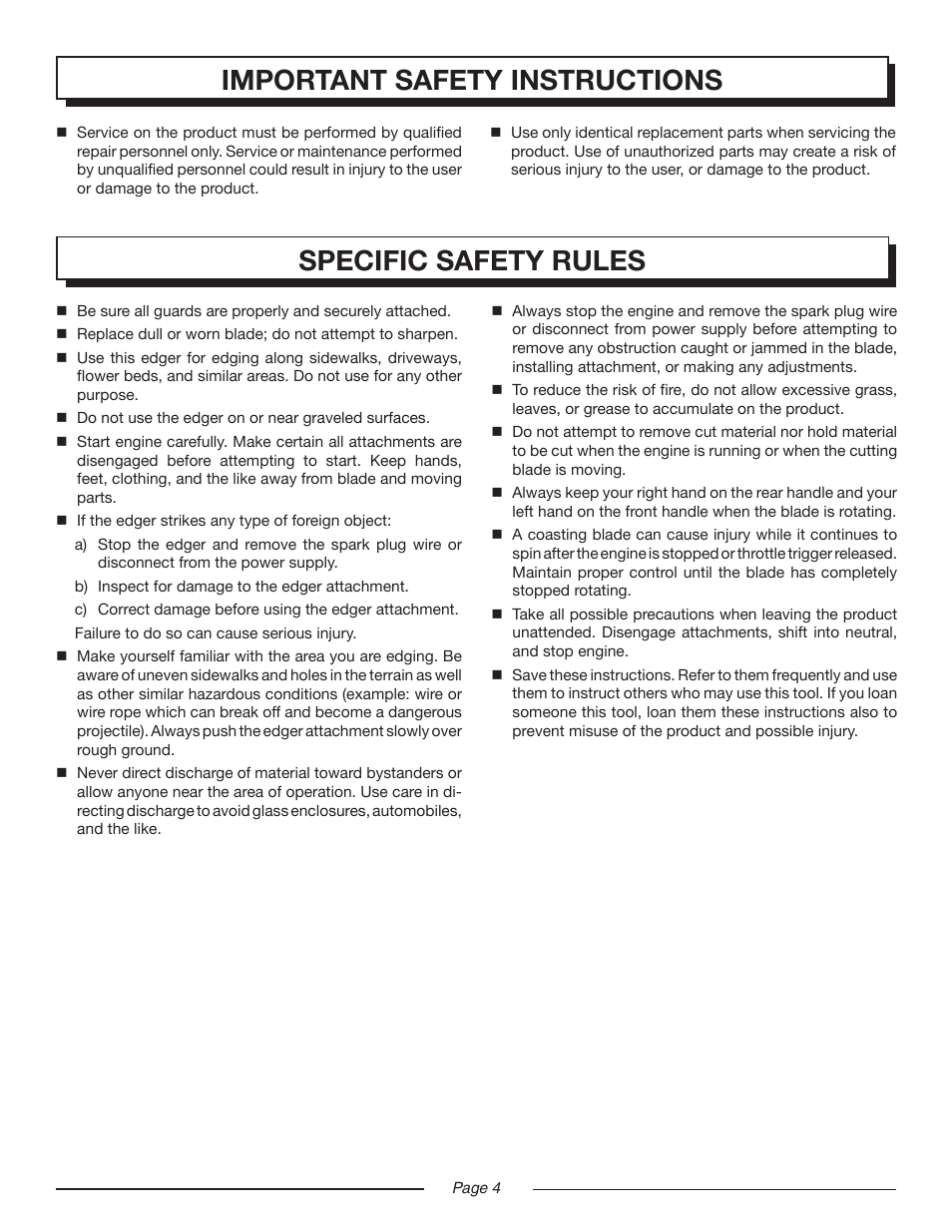 Homelite MIGHTYLITE UT50901 User Manual | Page 4 / 22