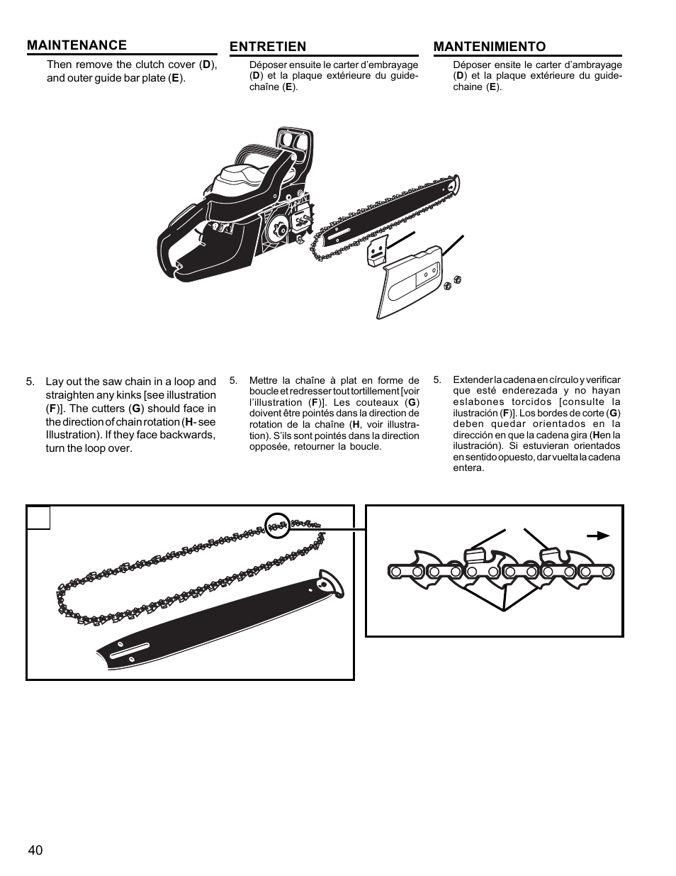 Fg h i | Homelite UT10946 User Manual | Page 40 / 72