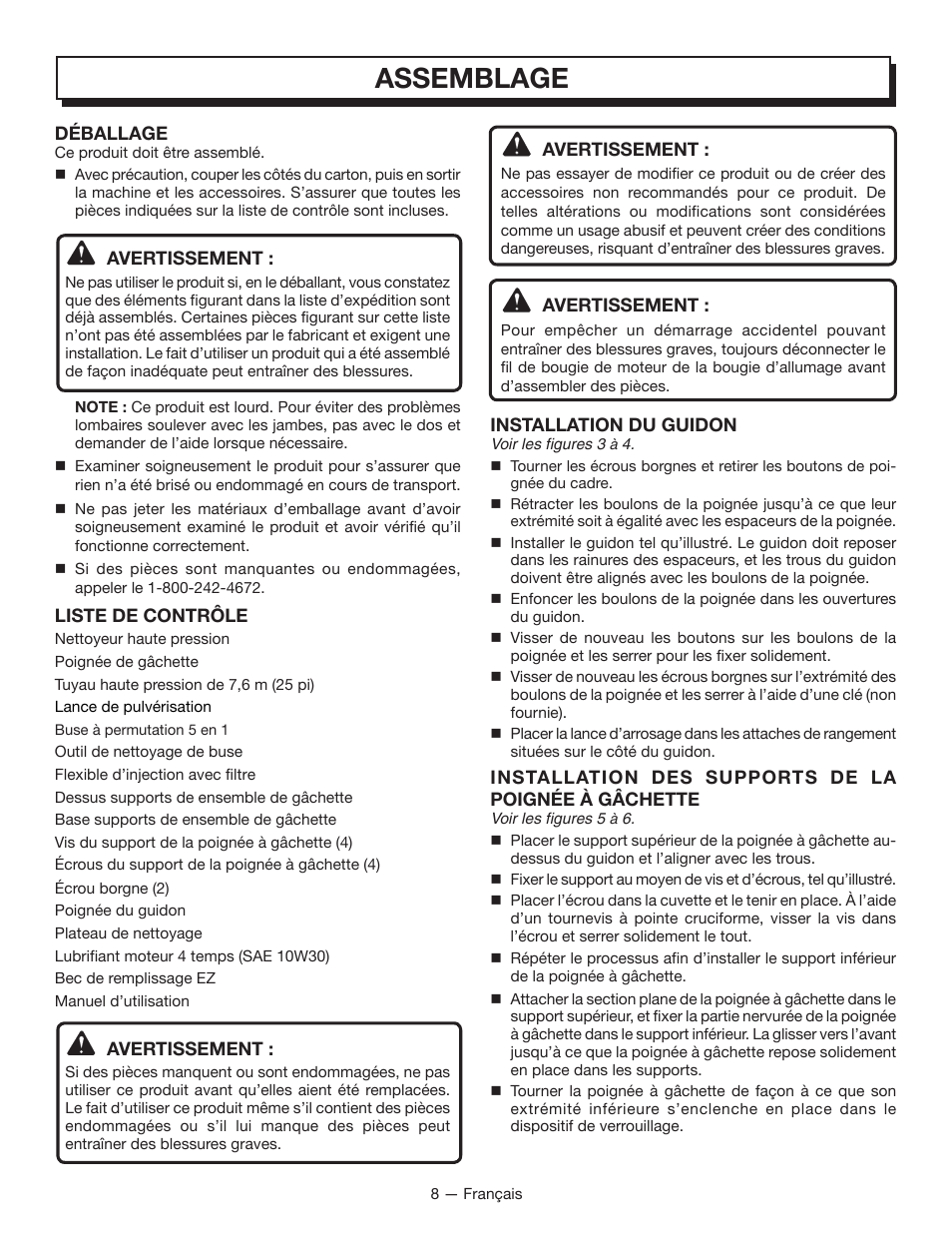 Assemblage | Homelite UT80835 User Manual | Page 32 / 65