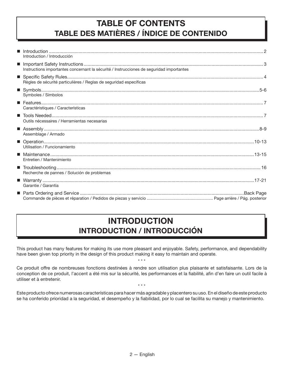 Homelite UT80835 User Manual | Page 7 / 65