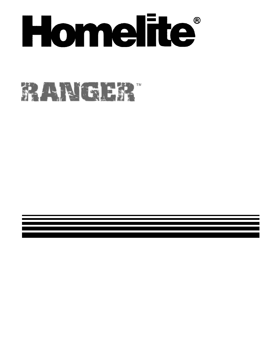 Homelite RANGERTM 33CC UT74020 User Manual | 32 pages