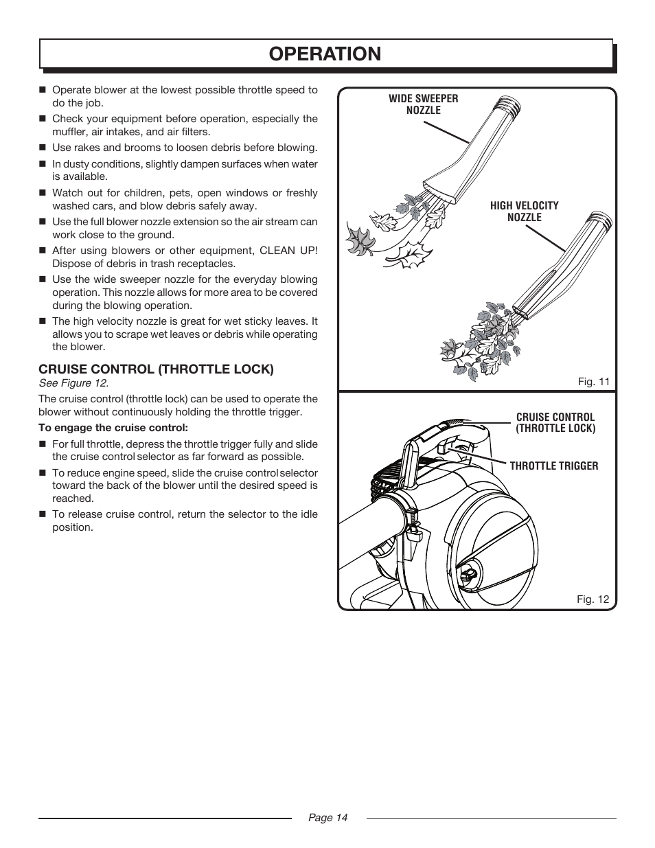 Operation | Homelite UT08947 User Manual | Page 14 / 22