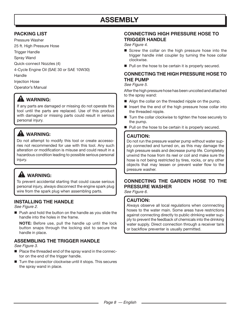 Assembly | Homelite UT80993 User Manual | Page 12 / 48