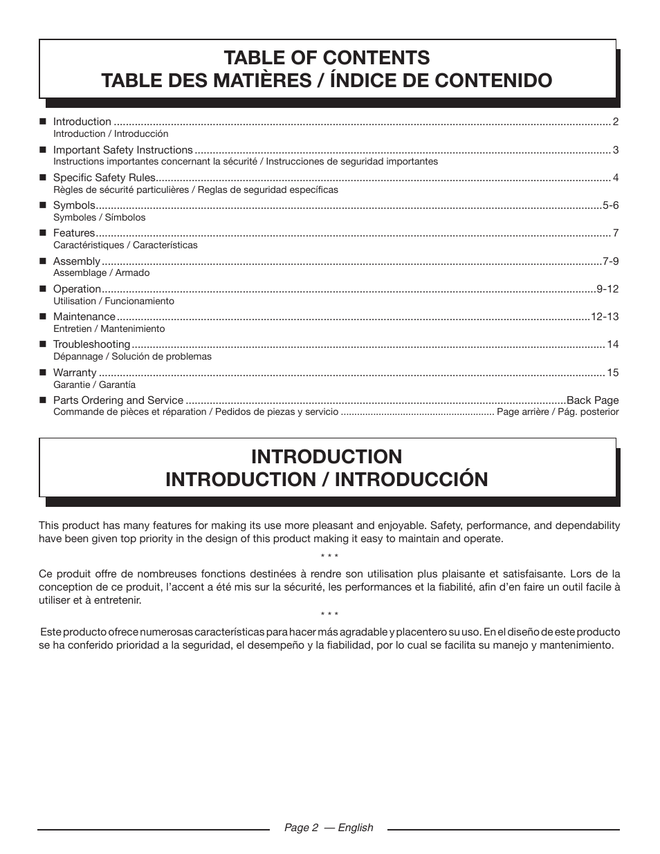 Homelite UT80993 User Manual | Page 6 / 48