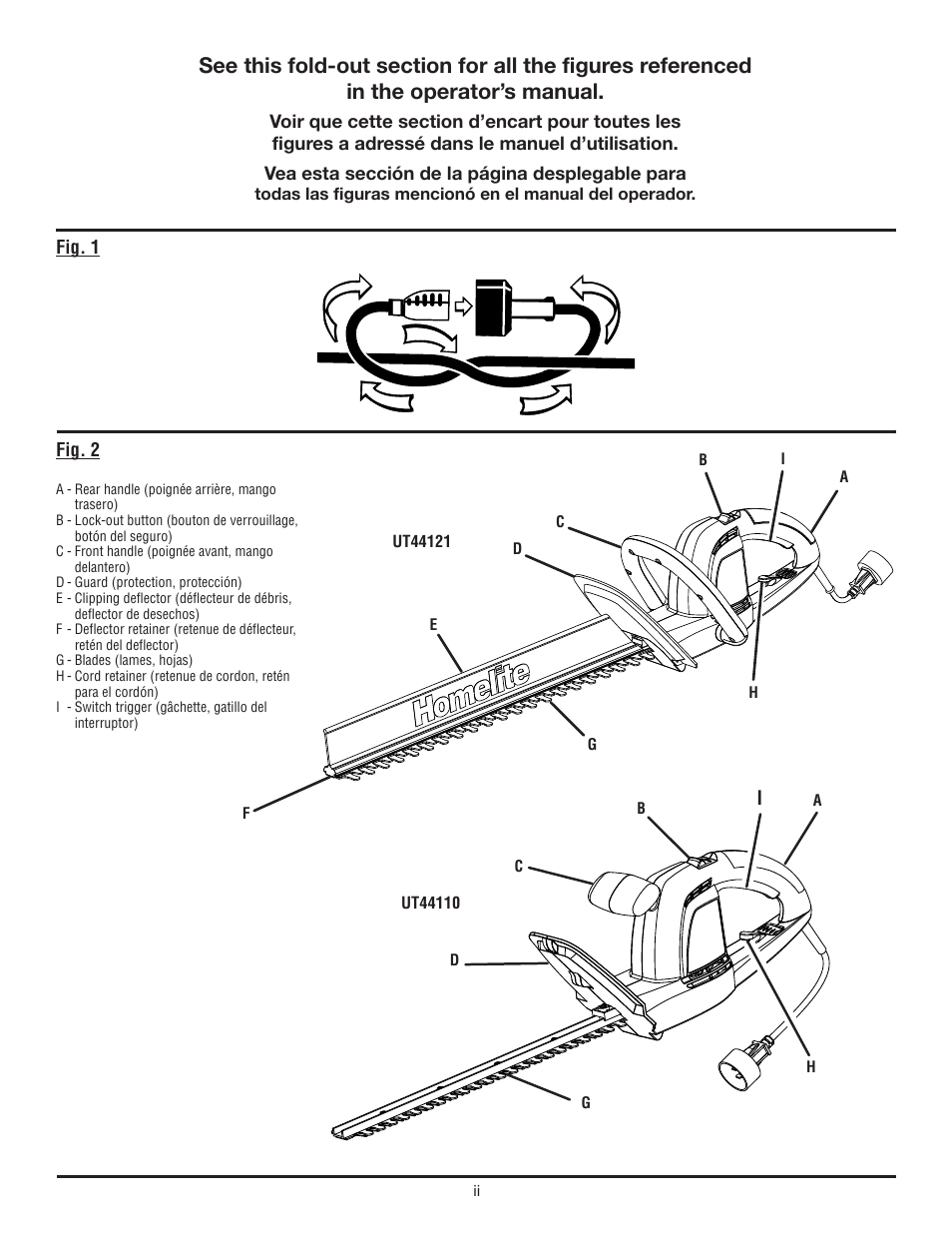 Homelite UT44121 User Manual | Page 2 / 38