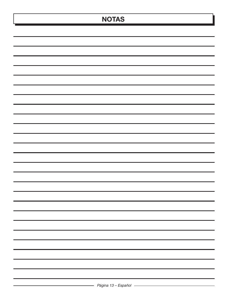 Notas | Homelite UT44121 User Manual | Page 37 / 38