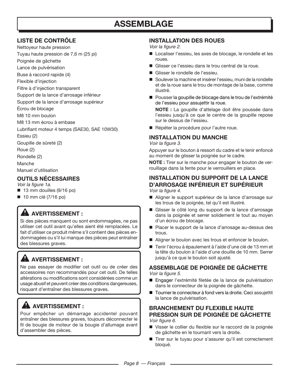 Assemblage | Homelite UT80546 User Manual | Page 27 / 52