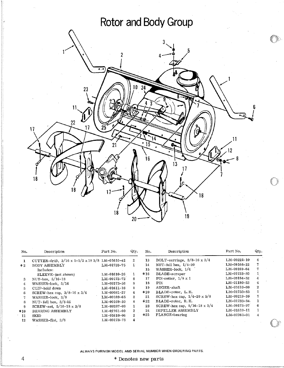 Rotor and body group | Homelite S-8 User Manual | Page 4 / 12