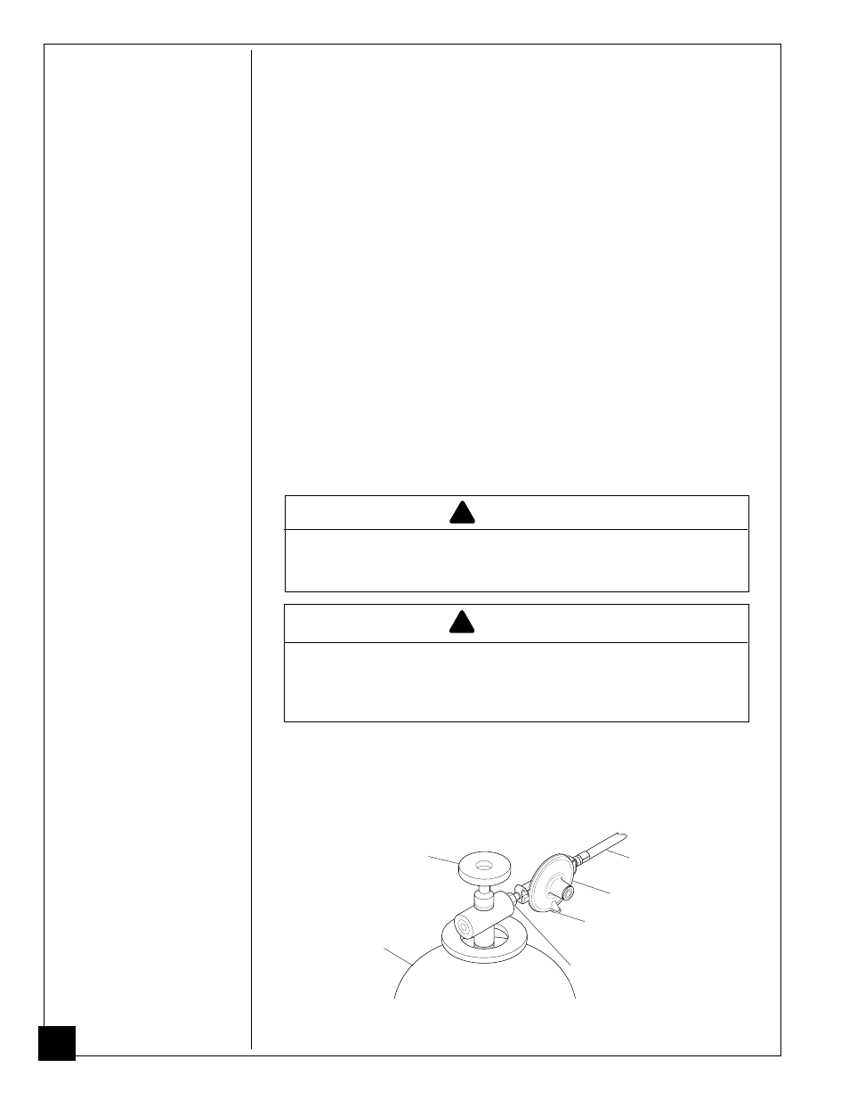 Propane supply, Installation, Warning | Homelite HP155A User Manual | Page 6 / 16
