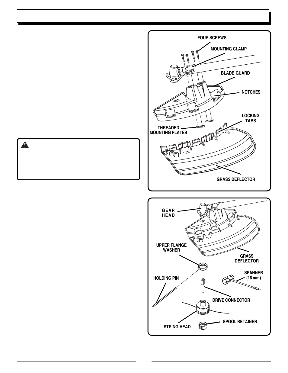 Assembly, Warning | Homelite UT70127 User Manual | Page 10 / 24