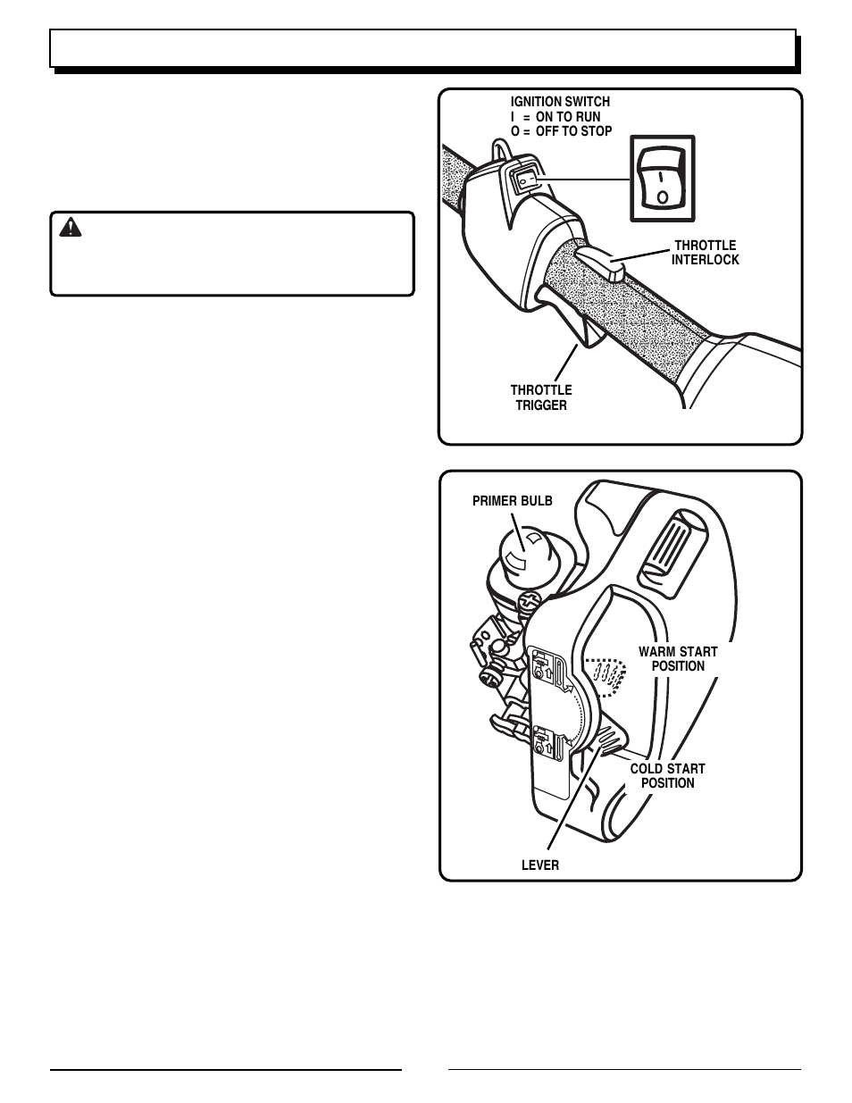 Operation, Warning | Homelite UT70127 User Manual | Page 15 / 24