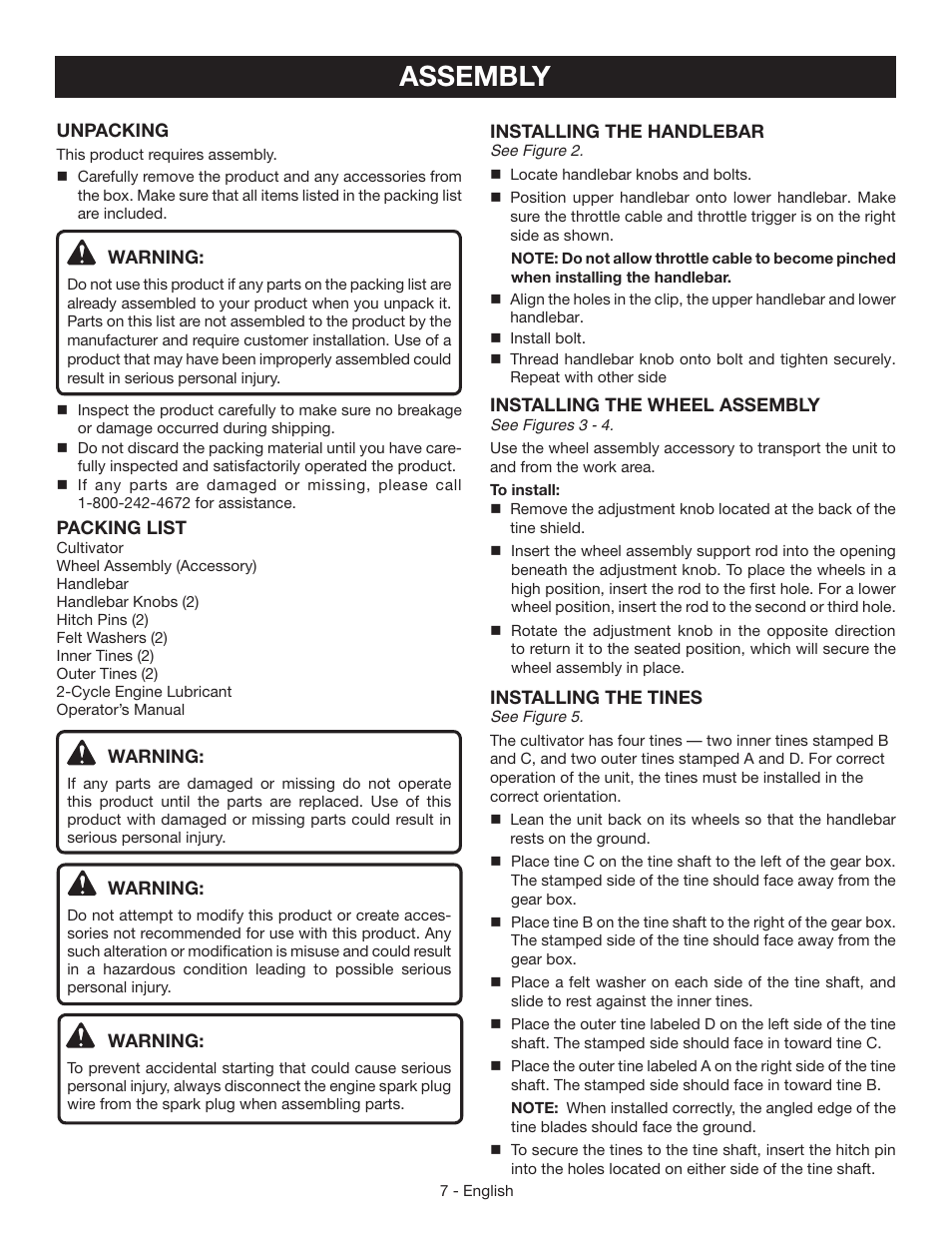 Assembly | Homelite UT60526 User Manual | Page 11 / 48