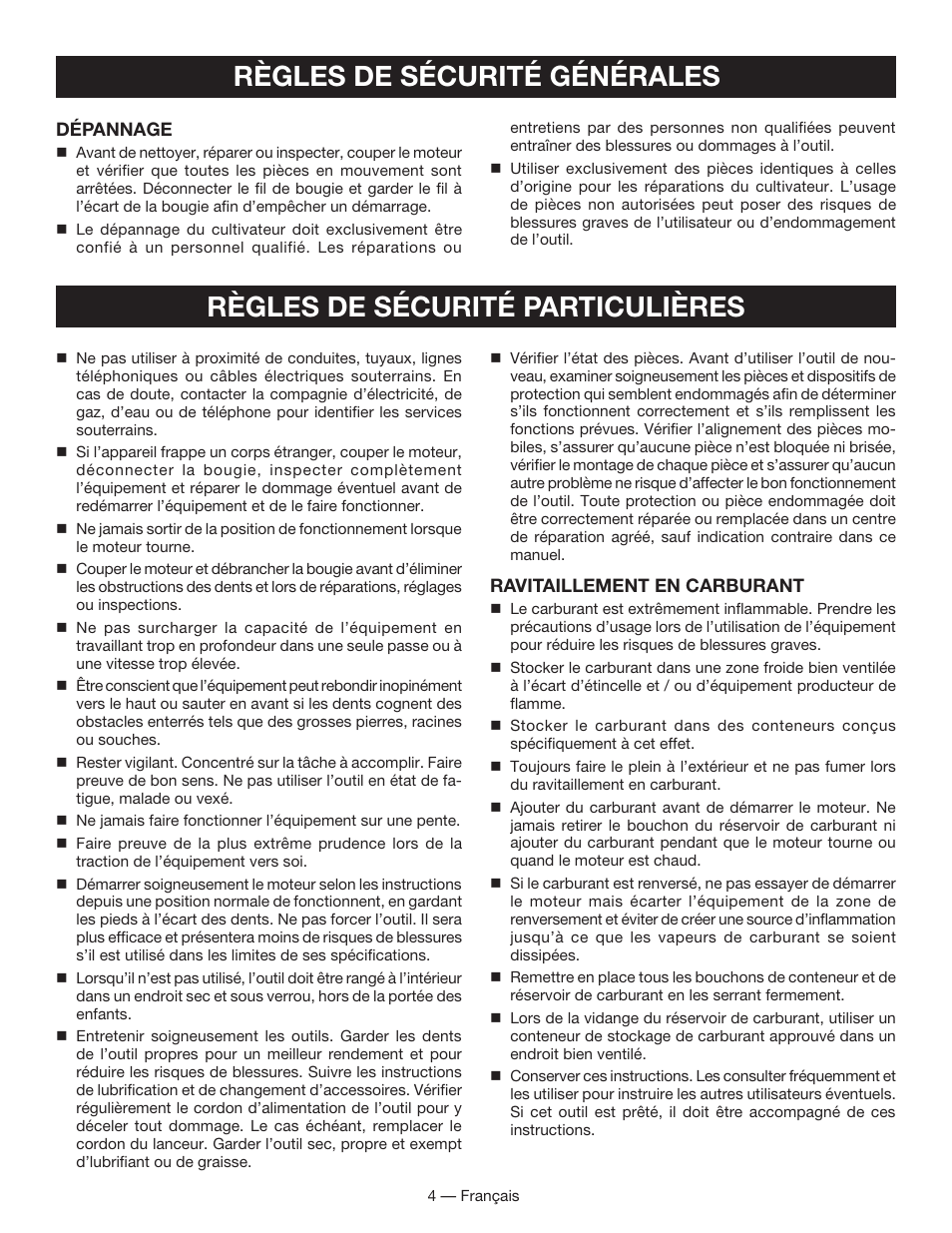 Homelite UT60526 User Manual | Page 21 / 48