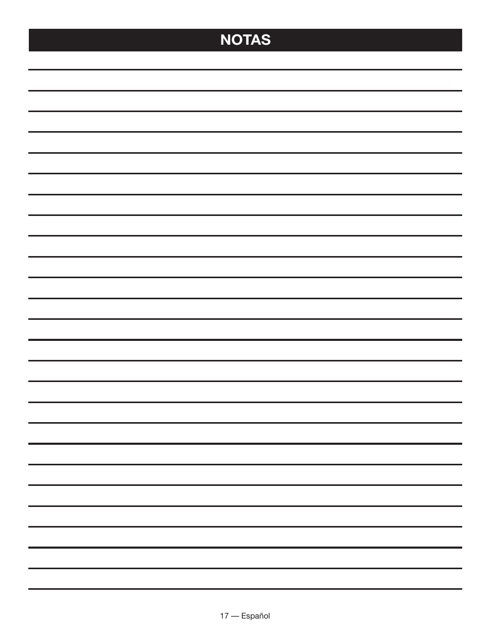 Notas | Homelite UT60526 User Manual | Page 47 / 48
