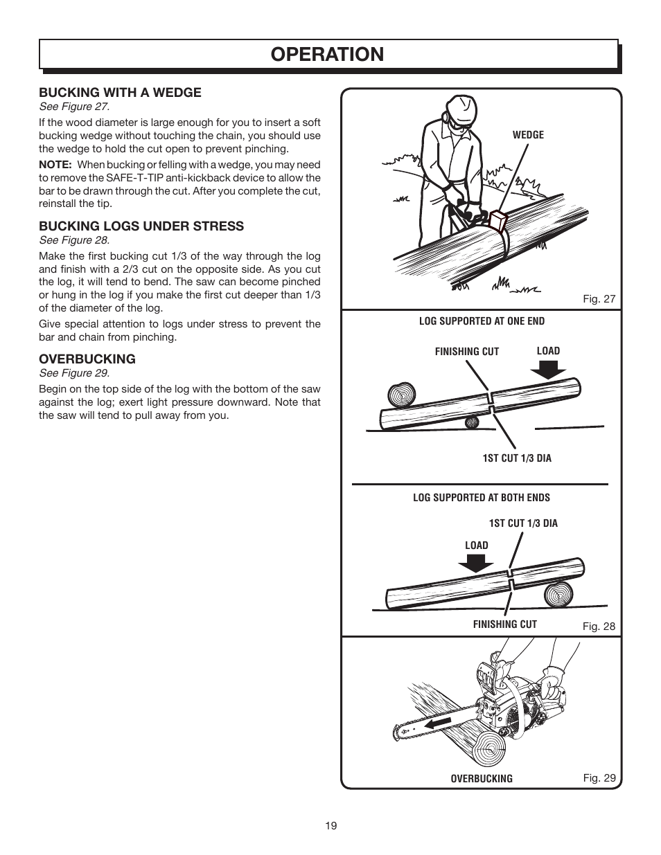 Operation | Homelite UT10032 User Manual | Page 19 / 38