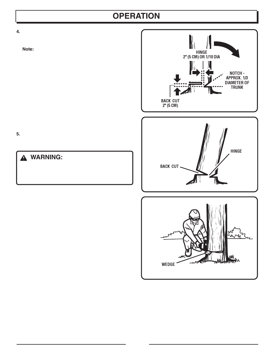 Operation, Warning | Homelite UT10901B User Manual | Page 18 / 36