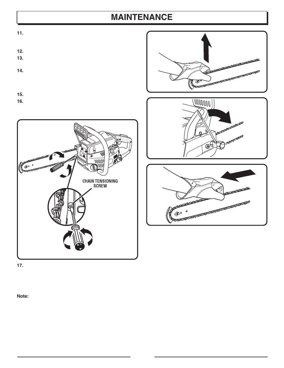 Maintenance | Homelite UT10901B User Manual | Page 24 / 36