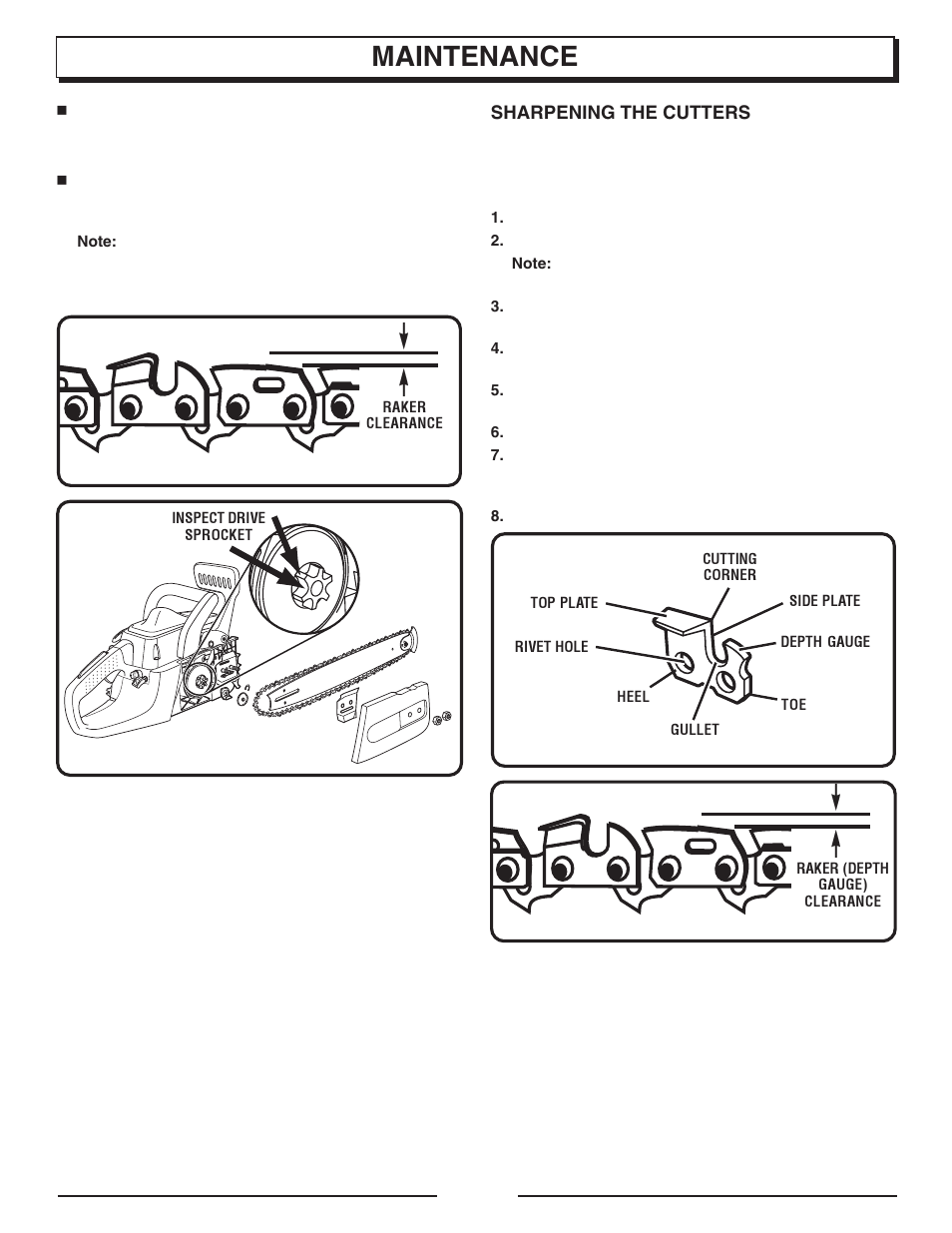 Maintenance | Homelite UT10901B User Manual | Page 26 / 36