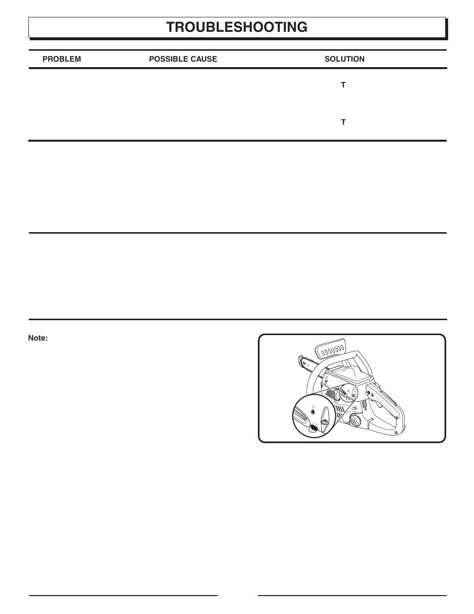 Troubleshooting | Homelite UT10901B User Manual | Page 34 / 36