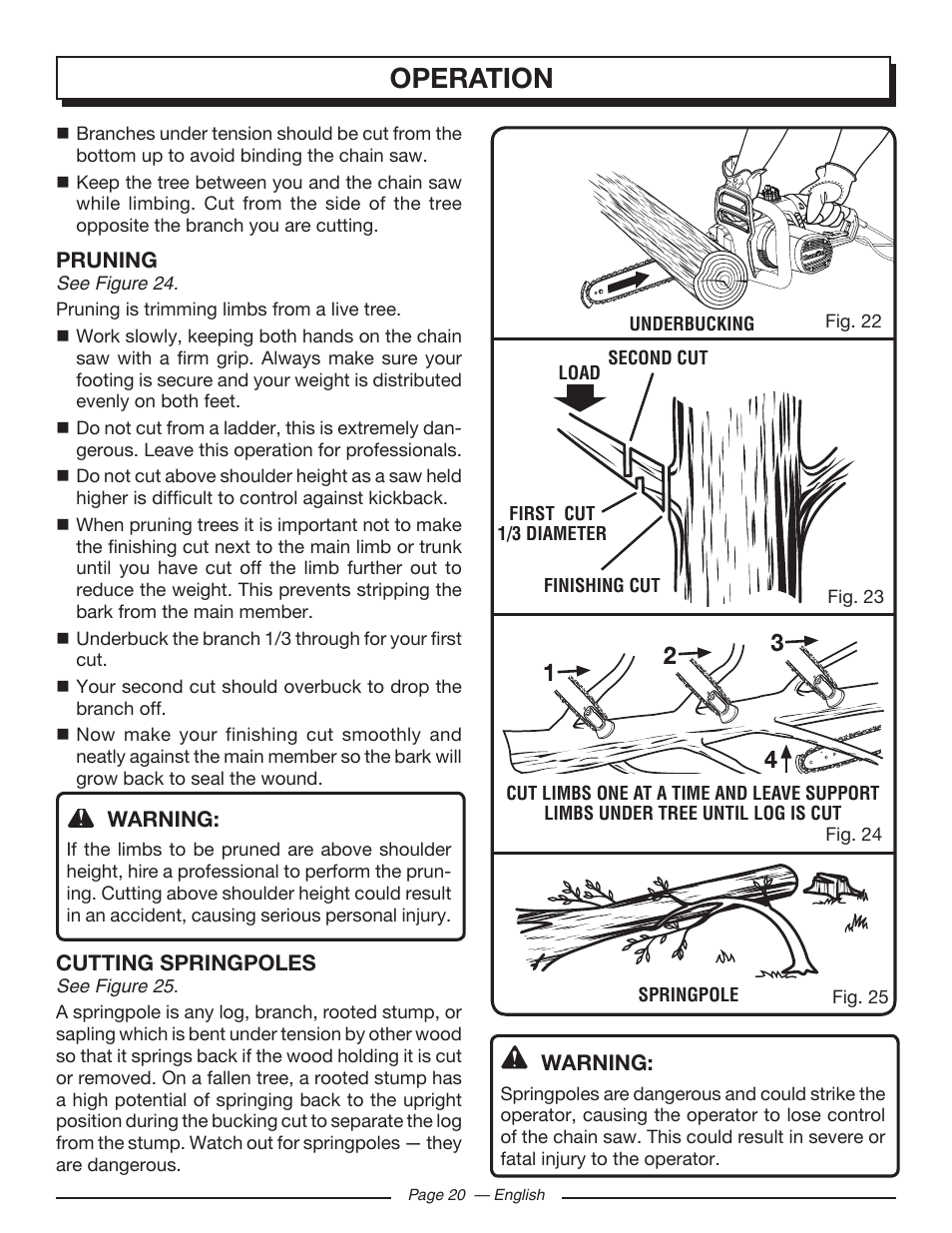 Operation | Homelite UT43122 User Manual | Page 20 / 88