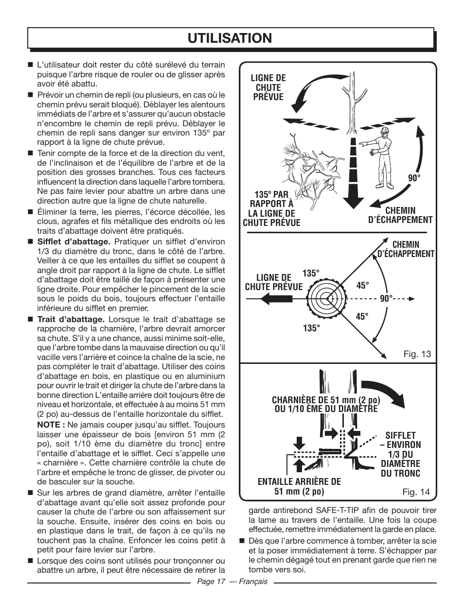 Utilisation | Homelite UT43122 User Manual | Page 45 / 88