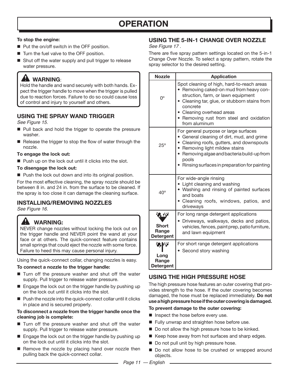 Operation | Homelite UT80432 User Manual | Page 15 / 52