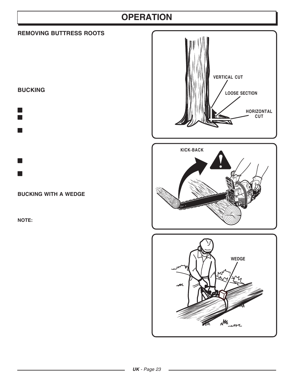 Operation | Homelite CSP3816 User Manual | Page 23 / 40