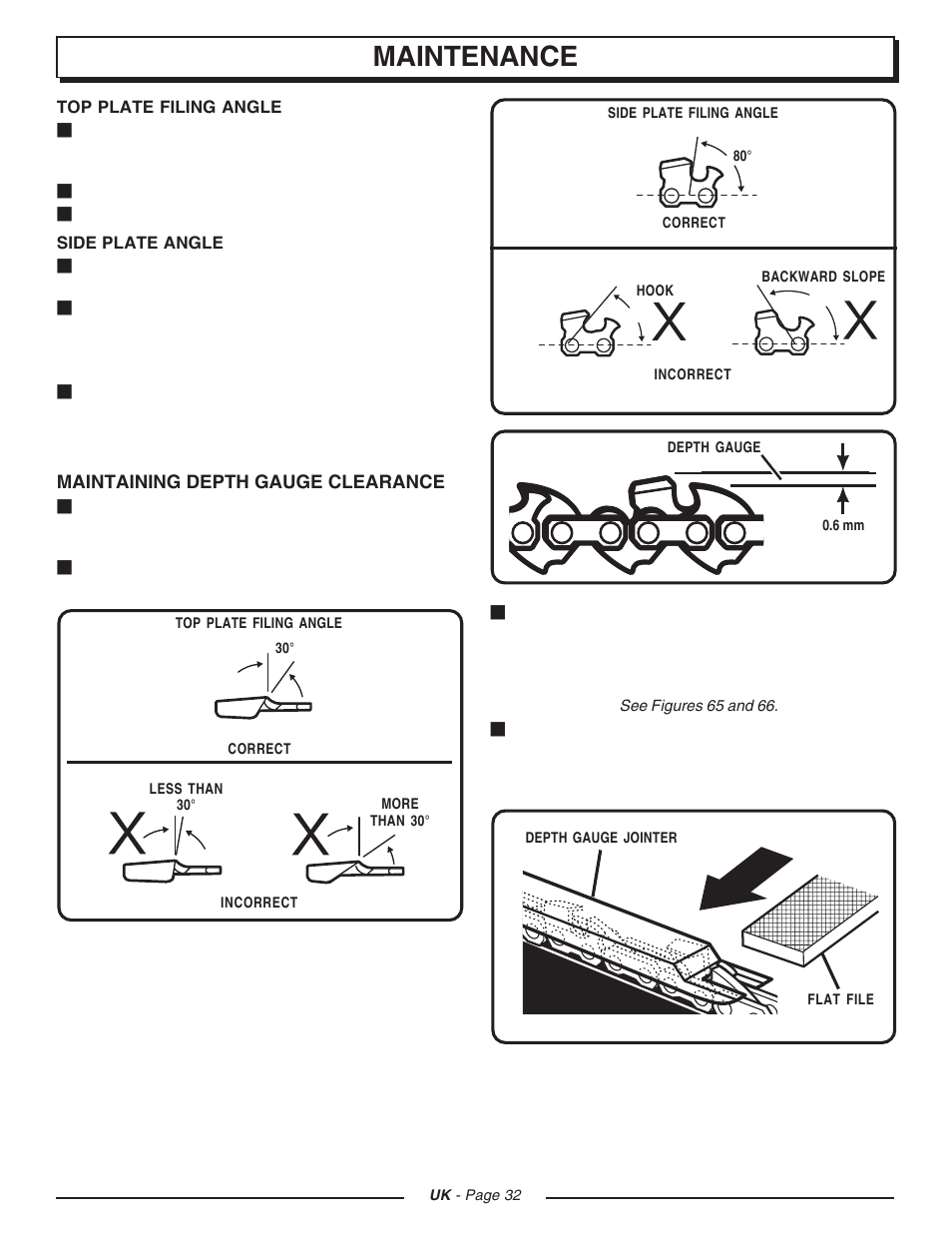 Maintenance | Homelite CSP3816 User Manual | Page 32 / 40