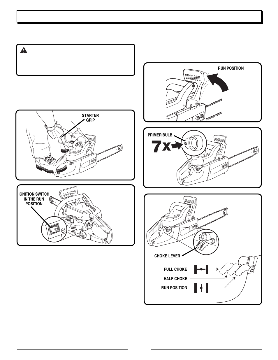 Operation, Warning | Homelite UT10530 User Manual | Page 12 / 36