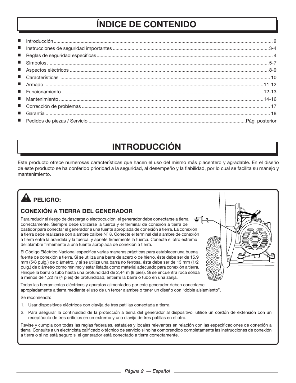 Homelite HGCA5700 User Manual | Page 42 / 60