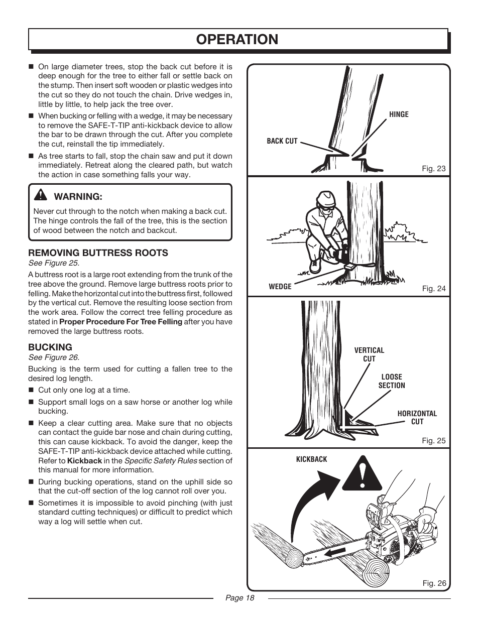 Operation | Homelite UT10552 User Manual | Page 18 / 38