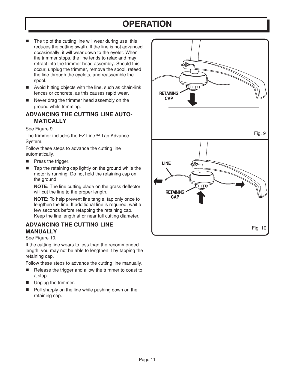 Operation | Homelite VERSALITE UT41002A User Manual | Page 11 / 18