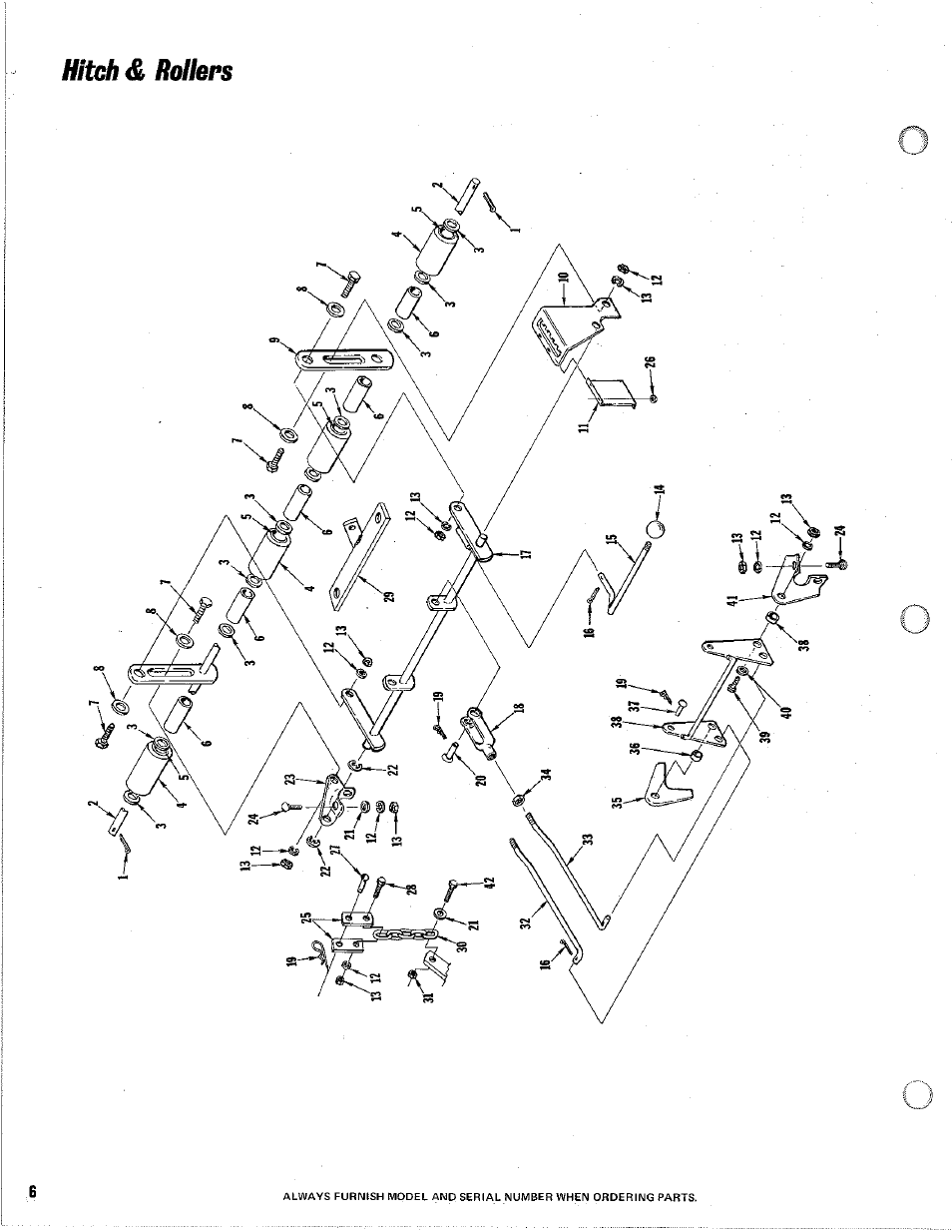 Hitch & rollers | Homelite 24732-4 User Manual | Page 6 / 8