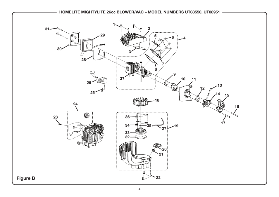 Homelite MightyLite UT08550 User Manual | Page 4 / 5