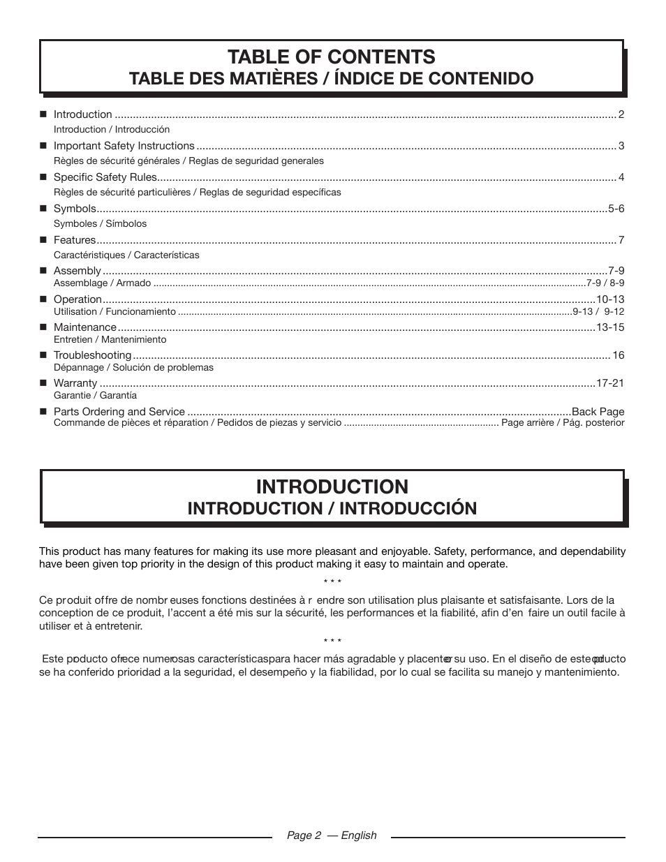 Homelite UT80709 User Manual | Page 8 / 66