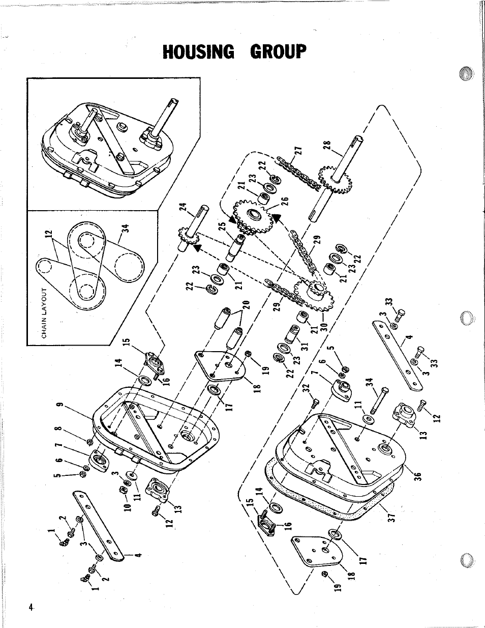Housing group | Homelite 24666 User Manual | Page 4 / 12
