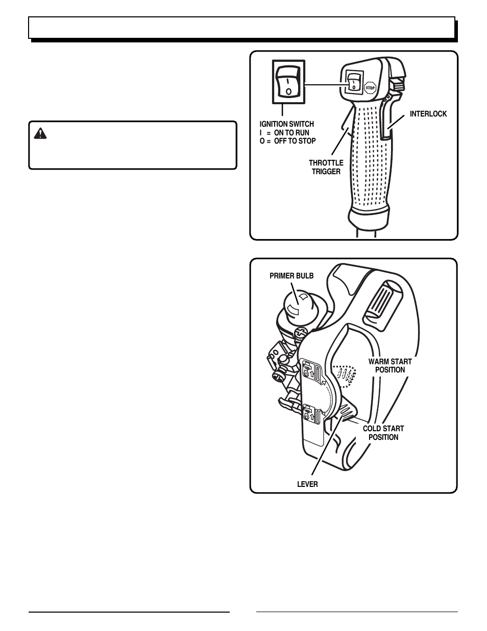 Operation, Warning | Homelite UT70129 User Manual | Page 14 / 22