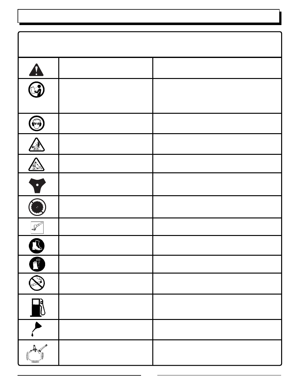 Symbols | Homelite UT70129 User Manual | Page 4 / 22