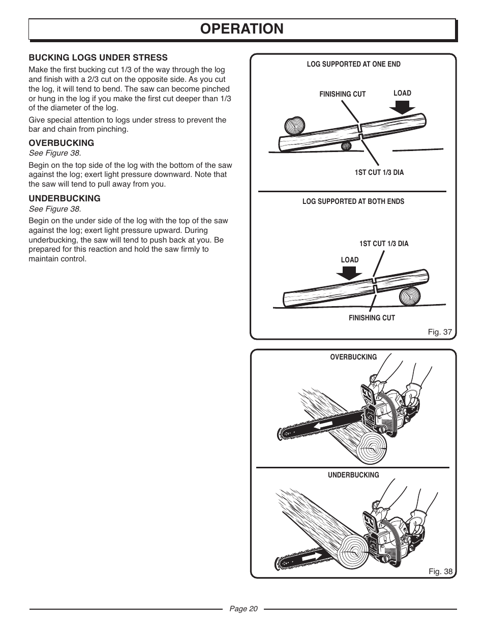 Operation | Homelite UT10927A User Manual | Page 20 / 36