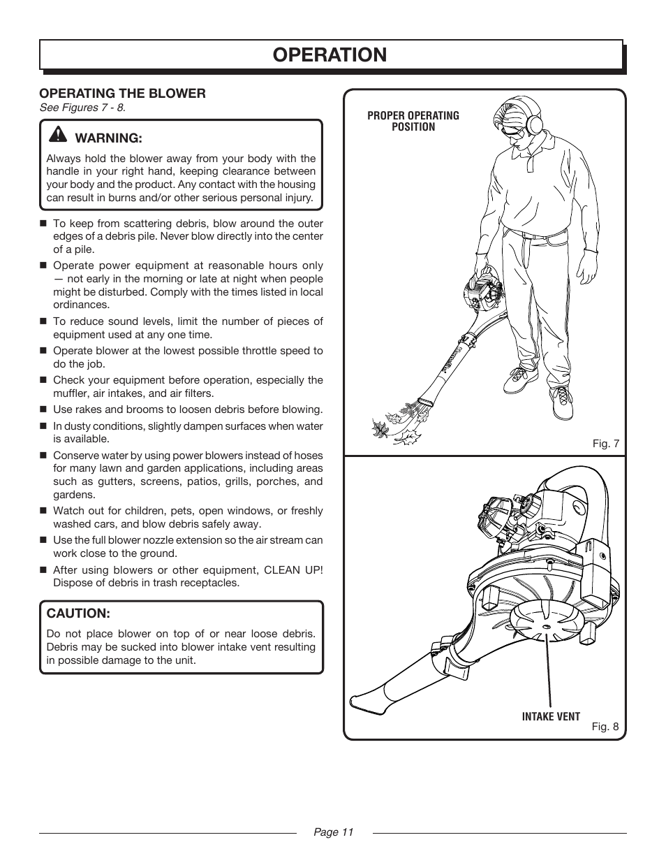 Operation | Homelite MIGHTYLITE UT08520 User Manual | Page 11 / 18